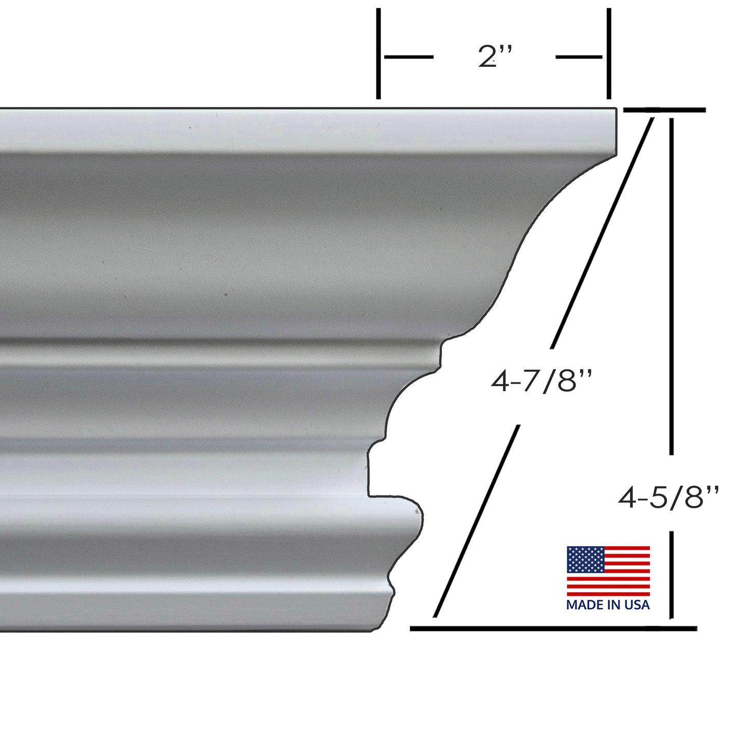 Colonial Easy Crown Molding Peel & Stick