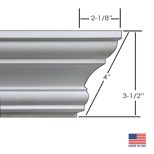 4" Easy Crown Molding made in the USA