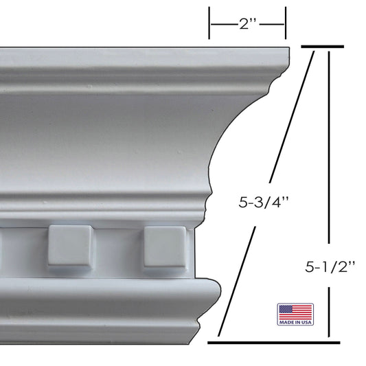 5 3/4" peel and stick diy easy crown molding